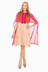 Rinku Sobti Red Cape Tunic
