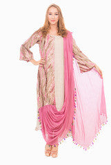 Rinku Sobti Pink Dupatta Styled Tunic