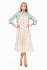 Rinku Sobti Blue and White Dress