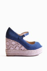 Kanabis Han Blue Wedges