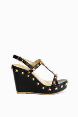 Kanabis Black Night Out T-Strap Wedges