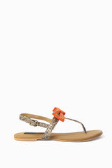 Kraft Cellar Orange Zest Flat Sandal