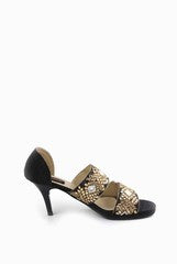 Kraft Cellar Charcoal Pearls Stilettos Sandal