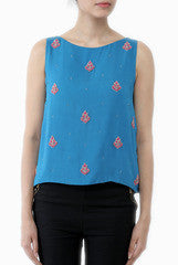Kriti J Persian Blue Top