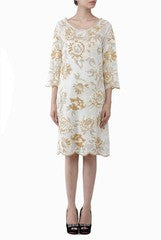 Lady R Couture White Cross Stich Dress