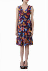 Lady R Couture Multicolored Embroidered Dress