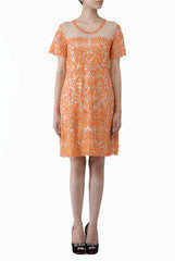 Lady R Couture Orange Sequin Dress
