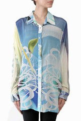 Lady R Couture Floral Digital Print Shirt