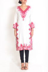 Lady R Couture White & Pink Kurta