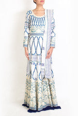 Lady R Couture White Gown With Dupatta