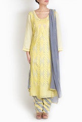 Lady R Couture Yellow Suit Set