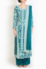 Lady R Couture Turquoise Suit Set