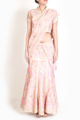 Lady R Couture Pink & Cream Lehenga