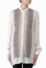 Lady R Couture White Embroidered Shirt