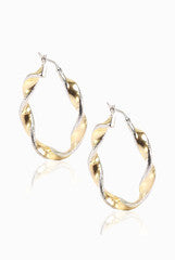 LeCalla Twisted Hoop Earrings