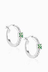 LeCalla Green Grace Hoop Earrings