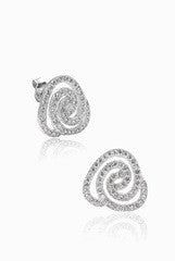 LeCalla Micro Pave Triangular Studs