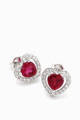LeCalla Valentine Love Stud Earrings