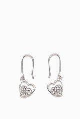 LeCalla Heart in Heart Dangler Earrings