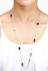 LeCalla Stunning Silver Necklace