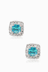 LeCalla Bright Blue Stud Earrings