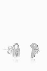 LeCalla Lock n Key Stud Earrings