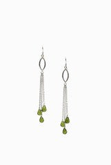LeCalla Green Tassel Earrings