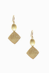 LeCalla Shimmery Gold Dangler Earrings