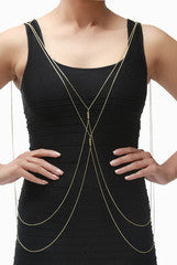 LeCalla Brass Beads Body Chain