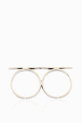 LeCalla Silver Bar Multi Finger Ring
