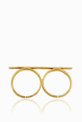 LeCalla Elegant Multi Bar Finger Ring