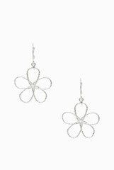 LeCalla Flower Wire Dangler Earrings
