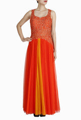 Regalia Orange Gown