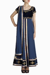 Regalia Blue Anarkali
