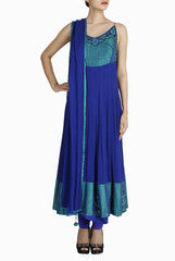 Regalia Blue Anarkali Set