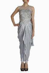 Regalia Silver Gown