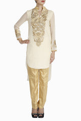 Regalia Beige Kurti with Pant