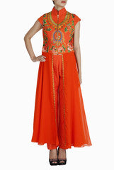 Regalia Monarch Orange Straight Suit