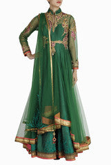 Regalia Forest Green Anarkali