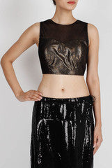 Regalia Black Sheer Detailed Blouse