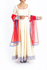 Lotus Chakra PeachAnarkali
