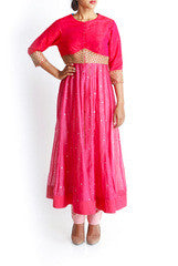Lotus Chakra Pink Anarkali