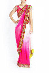 Lotus Chakra Pink Saree