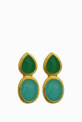 Masaya Blue and Green Earrings