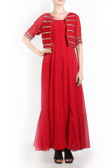 I AM's Red Jacket Anarkali