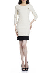 Mansa White Knee length dress