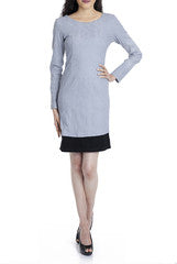 Mansa Blue Knee Length Dress