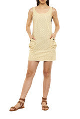 Mansa Beige Baggy Side Pockets Dress
