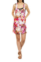 Mansa Pink Floral Print Dress