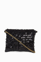 Earthen Me Black Jute Sling Bag